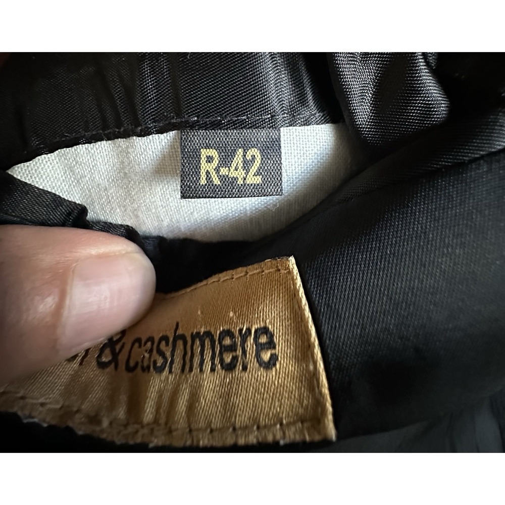 Andrew Fezza Fusion Lambswool and Cashmere Blazer 42R Black Three Button - Picture 11 of 11